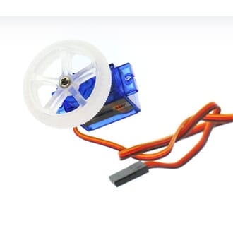 360 Digital Servo EF90D, med hjul og dekk