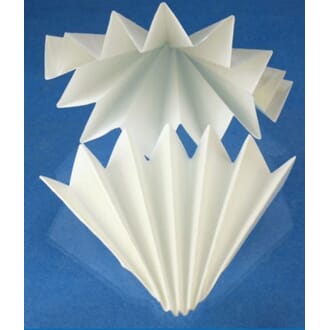 Foldefilterpapir, Ø 150 mm, 100 stk