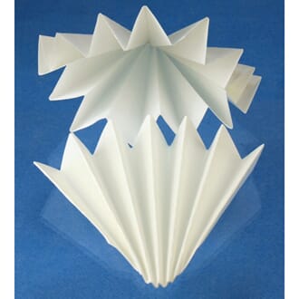 Foldefilterpapir, Ø 185 mm, 100 stk