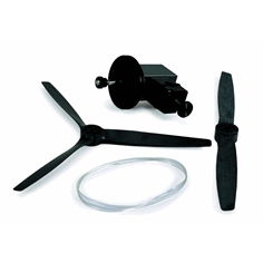 Vindturbin med propell for generator