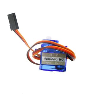 Miniservo 360 grader, full rotasjon, med tilbehør